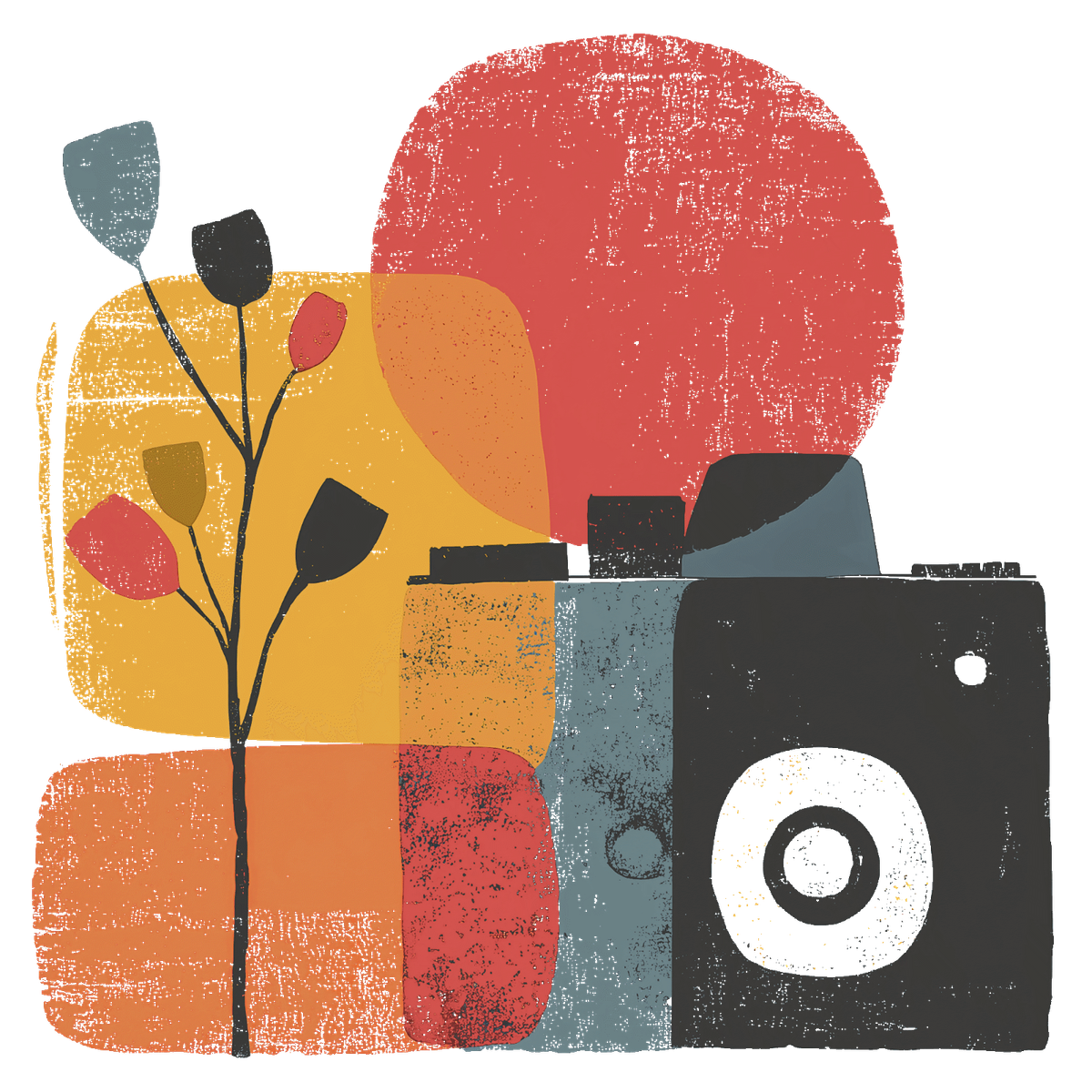 A camera, representing the snapshot of a one-off content audit