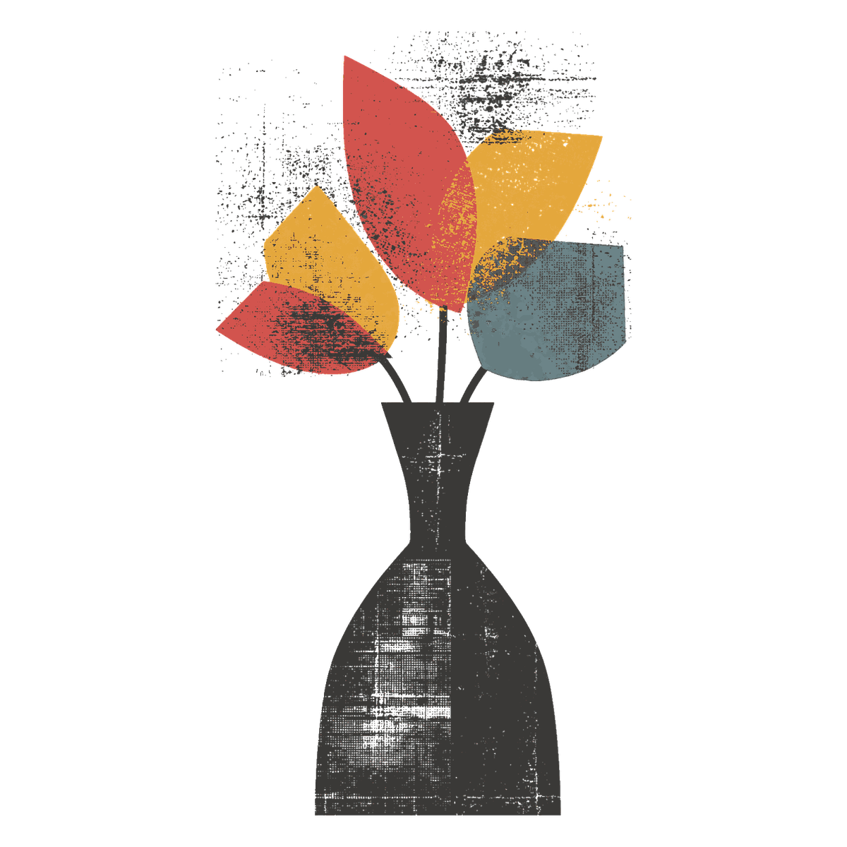 A vase of flowers, representing healthy content